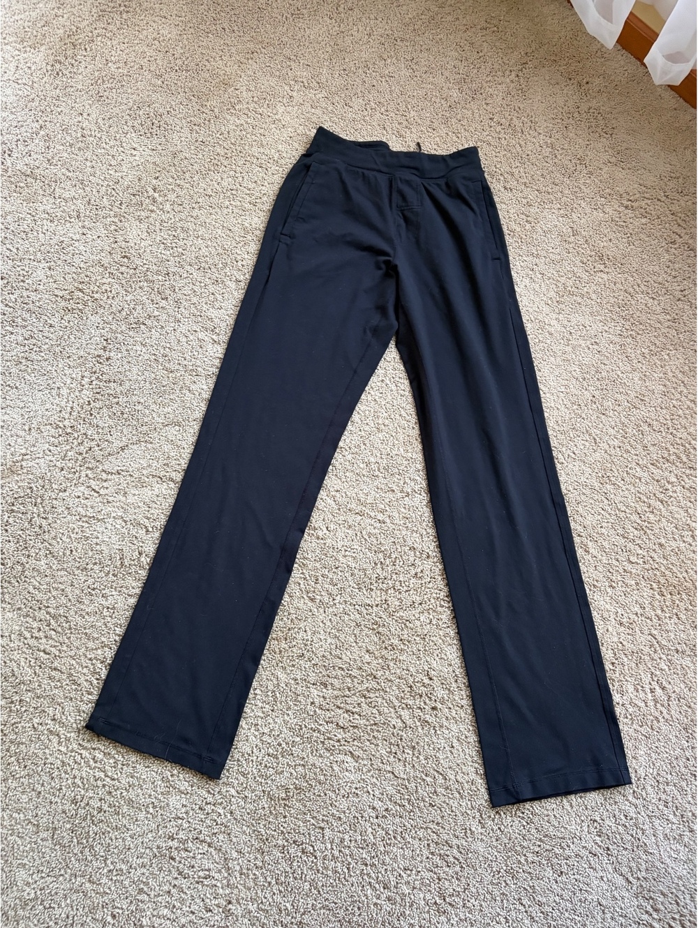 Lululemon straight-leg athletic pants elastic waistband Size M MEDIUM Inseam 37